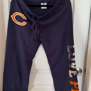 PINK NFL CHICAGO BEARS SWEATPANTS VINTAGE & RARE - Size Medium